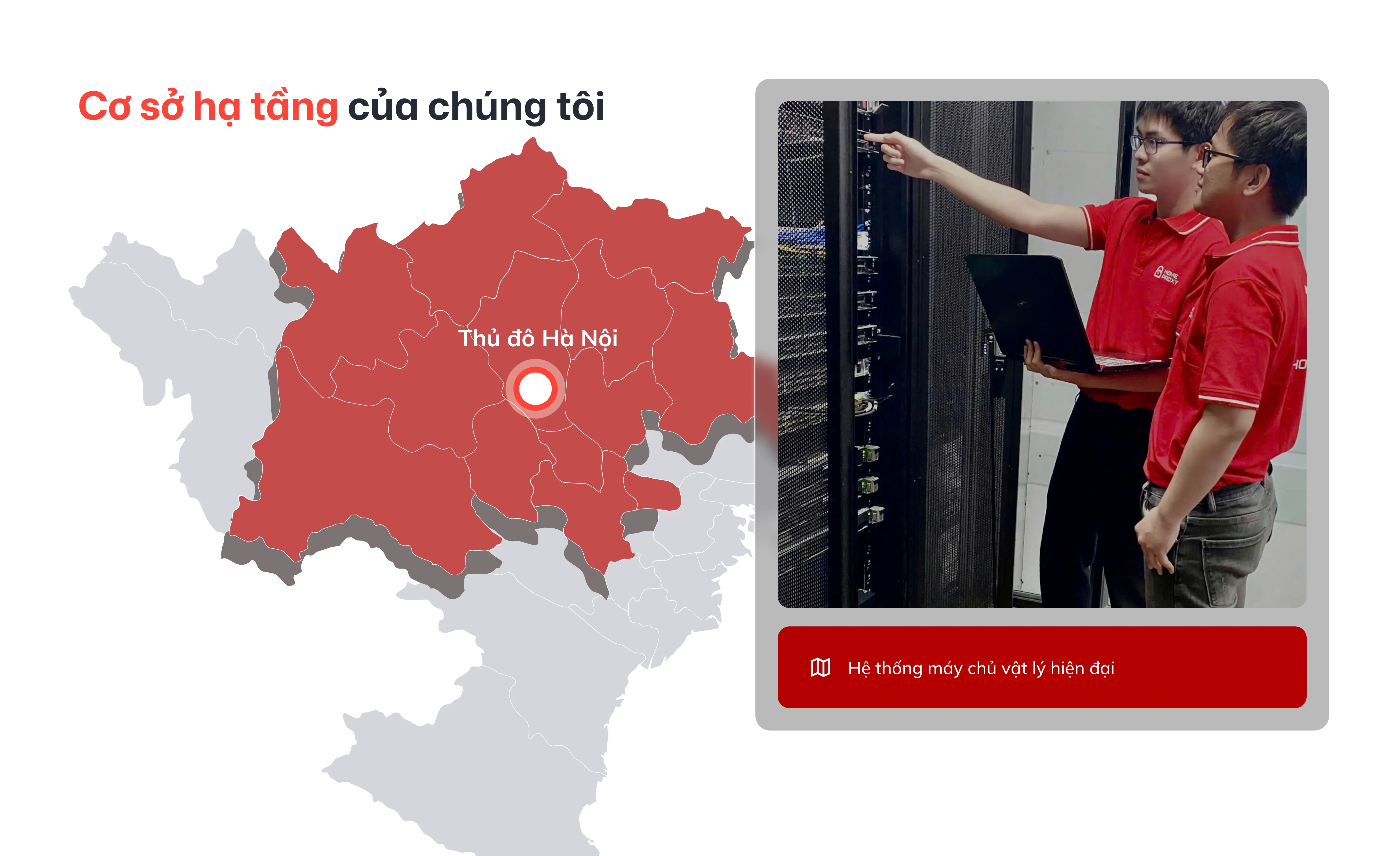 Bản đồ cơ sở hạ tầng phía Bắc của chúng tôi